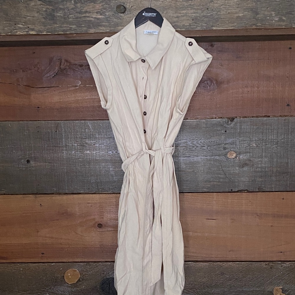 Calvin Klein Button up Midi Dress